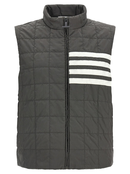Thom Browne Gray Polyamide Sleeveless Jacket