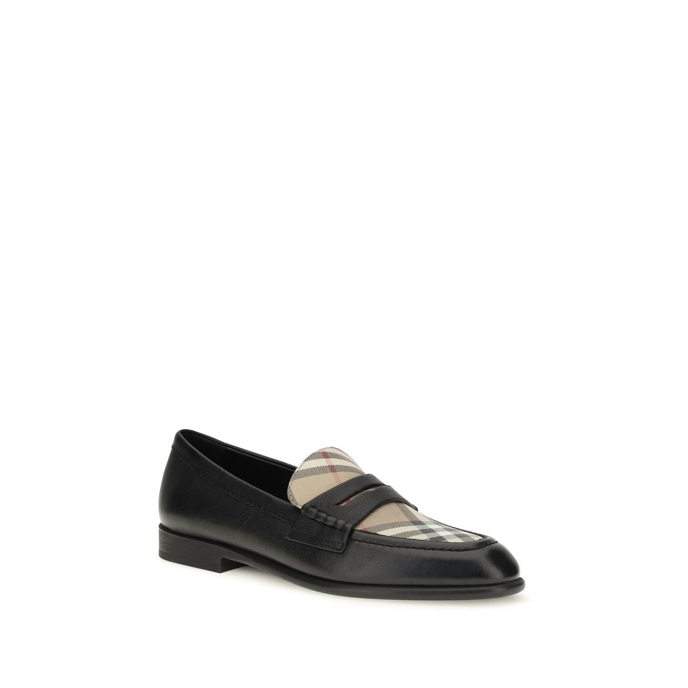 Burberry Black Lamb Ovis Aries Ballet Flats