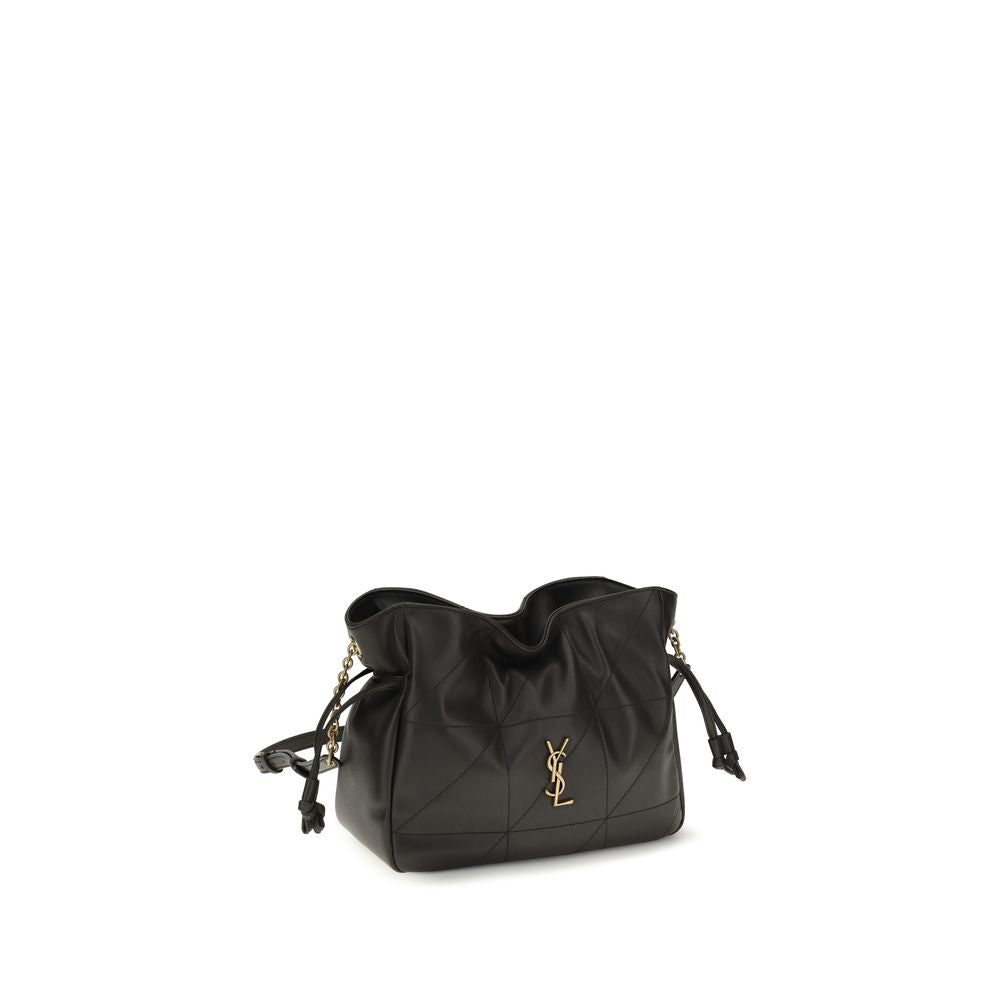 Saint Laurent Black Lamb Ovis Aries Clutch Bag