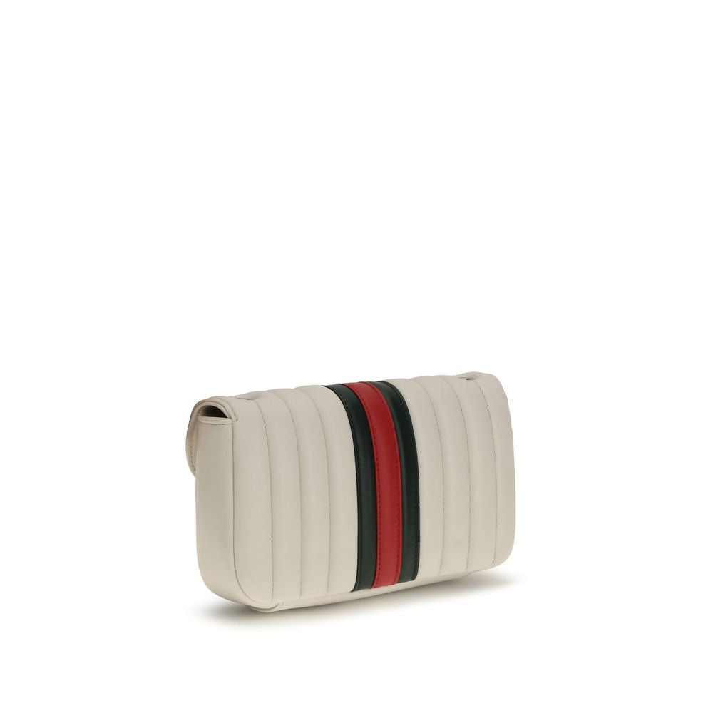 Gucci White Lamb Ovis Aries Shoulder Bag
