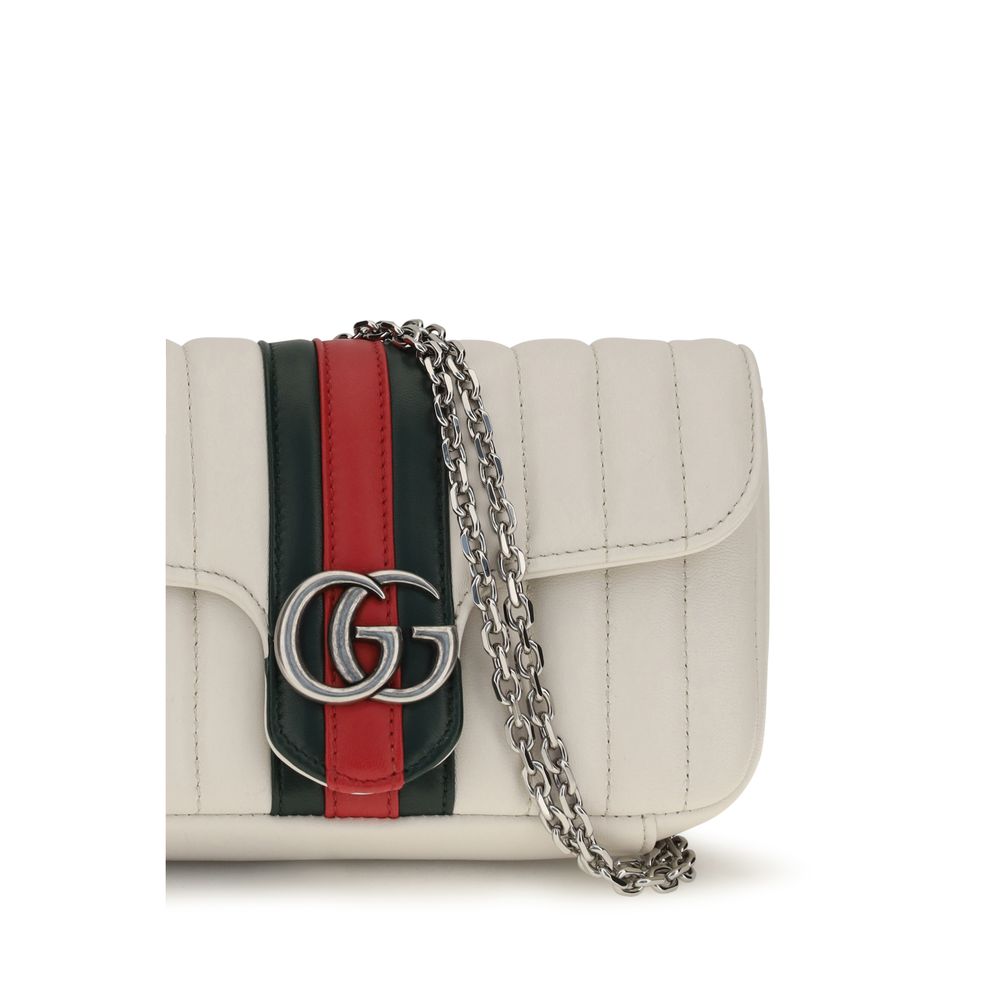 Gucci White Lamb Ovis Aries Shoulder Bag
