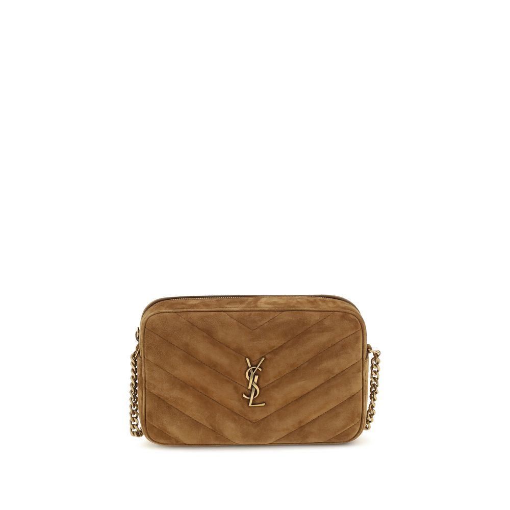 Saint Laurent Brown Calf Leather Bos Taurus Shoulder Bag