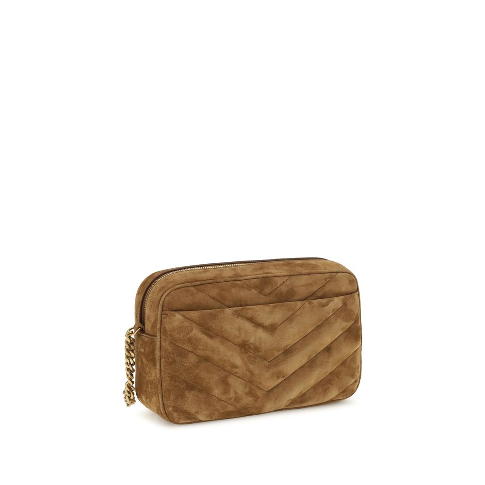 Saint Laurent Brown Calf Leather Bos Taurus Shoulder Bag