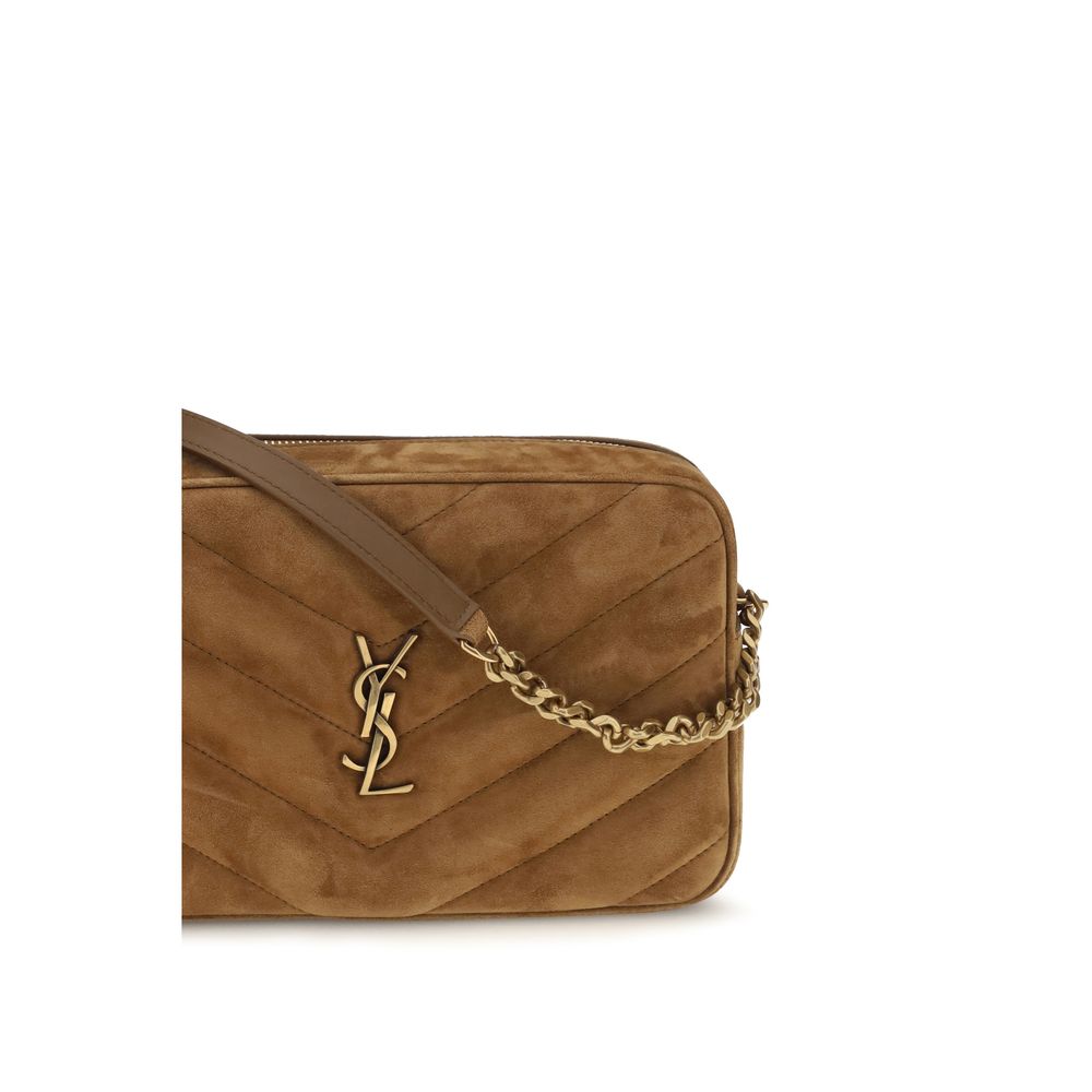 Saint Laurent Brown Calf Leather Bos Taurus Shoulder Bag