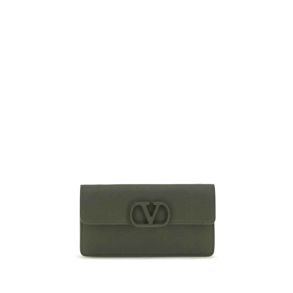 Valentino Garavani Bicolor Calf Leather Bos Taurus Wallet