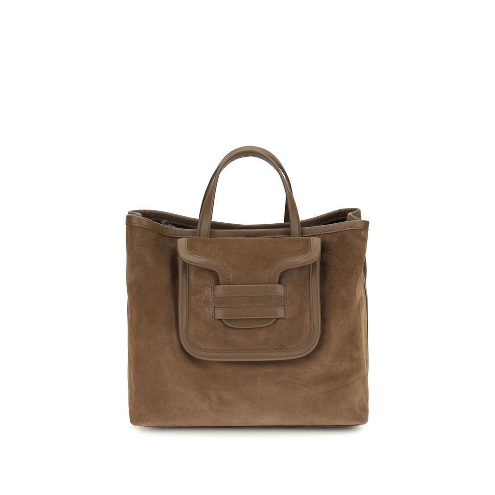 Pierre Hardy Brown Suede Leather Shoulder Bag