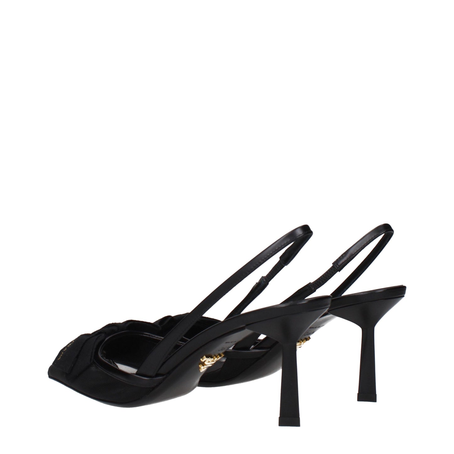 Prada Black Fibres High Heel Pumps