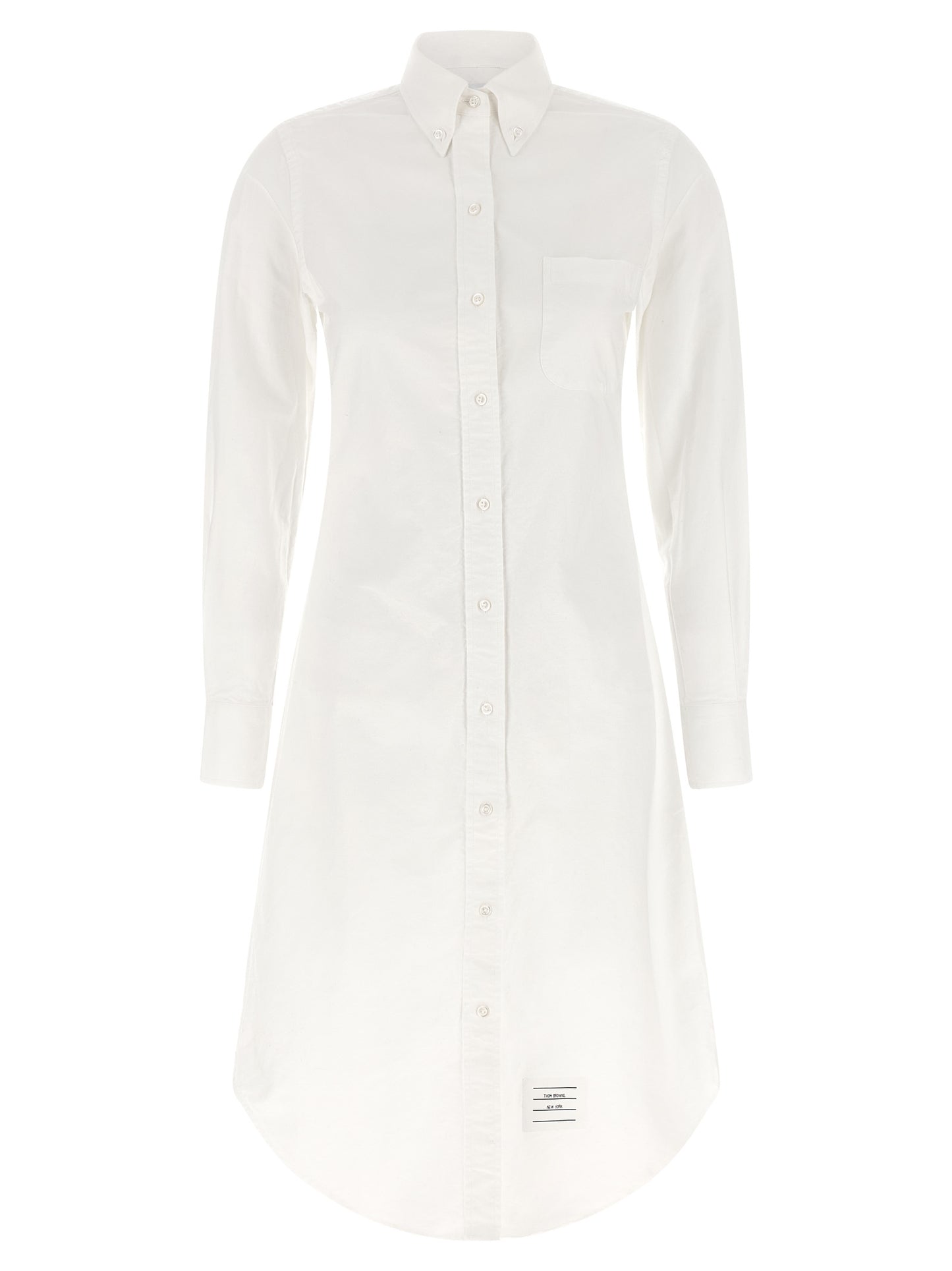 Thom Browne White Cotton Midi Skirt