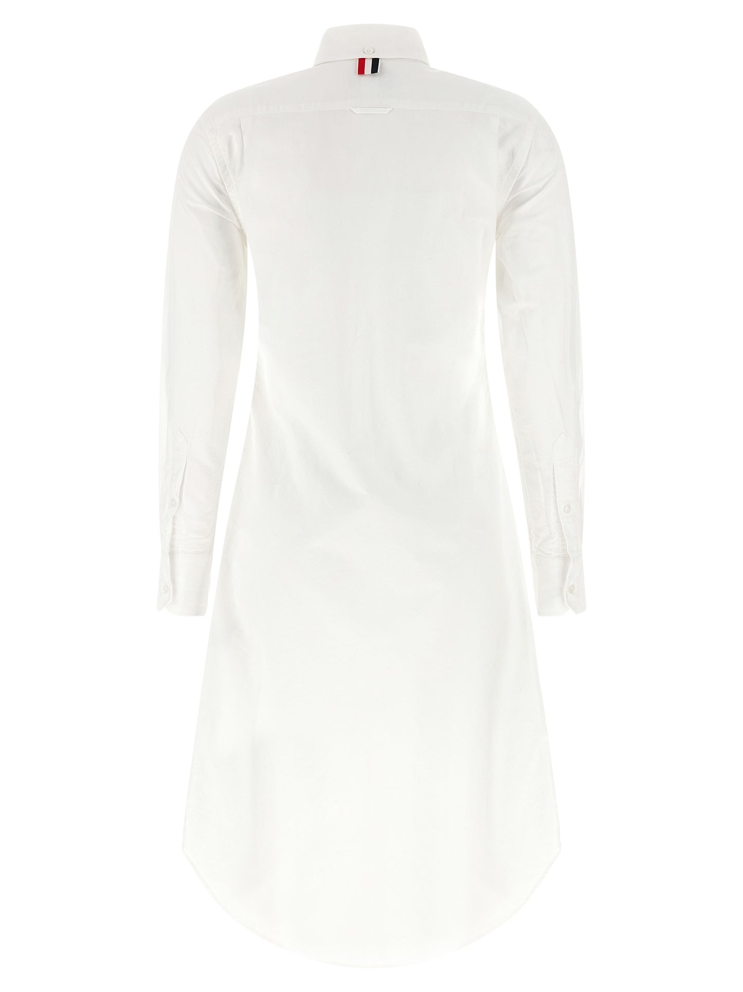 Thom Browne White Cotton Midi Skirt