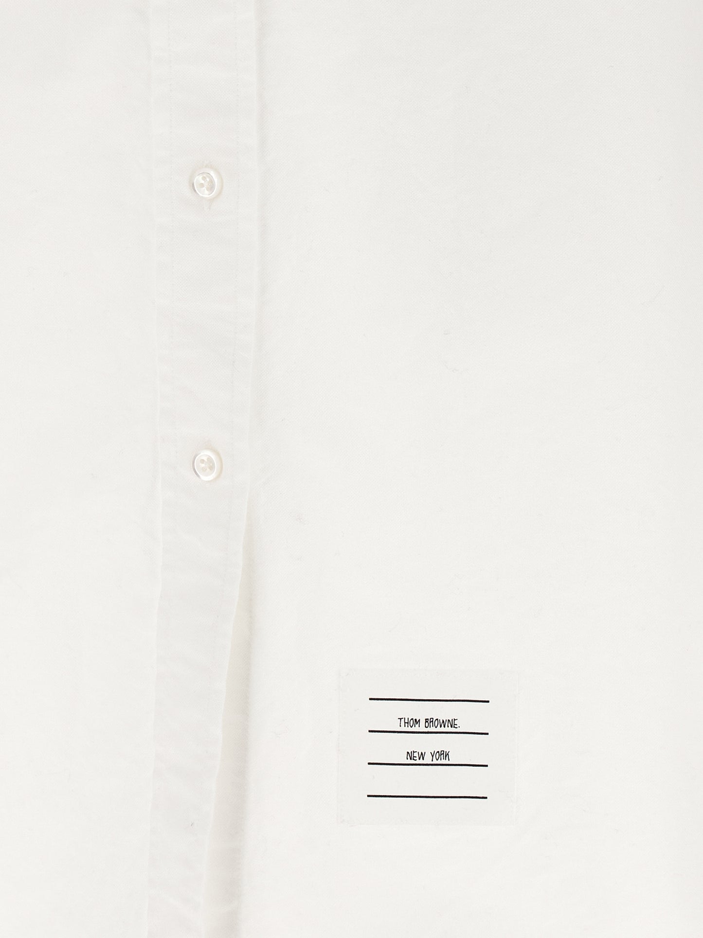 Thom Browne White Cotton Midi Skirt