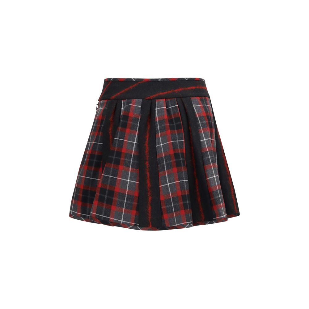 Vivienne Westwood Red Wool Oves Aries Mini Skirt