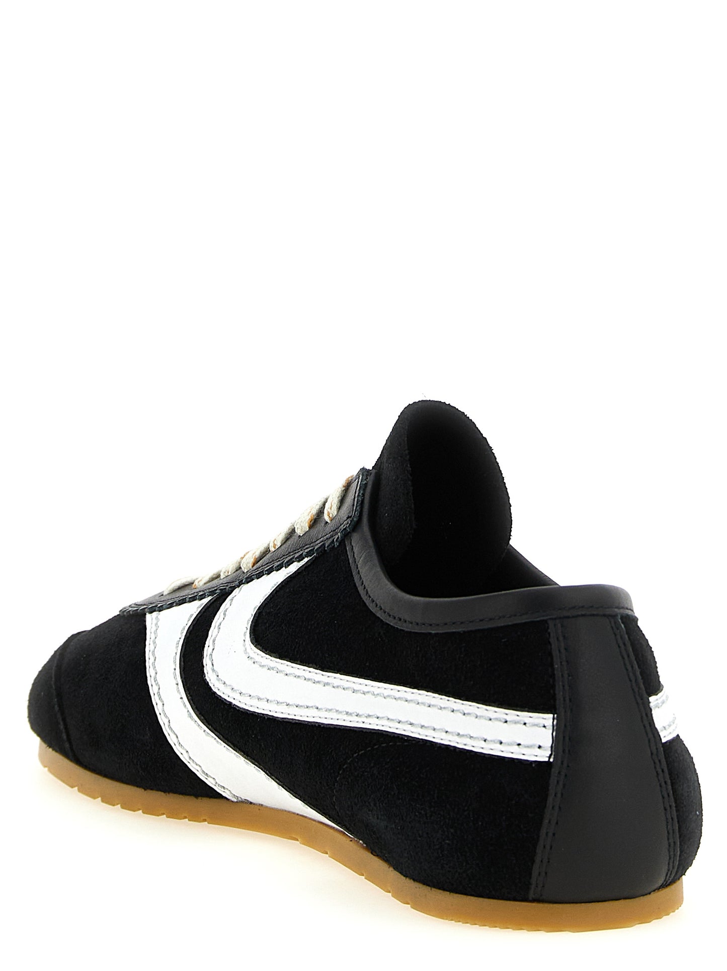 Dries Van Noten Bicolor Calfskin Athletic Sneakers