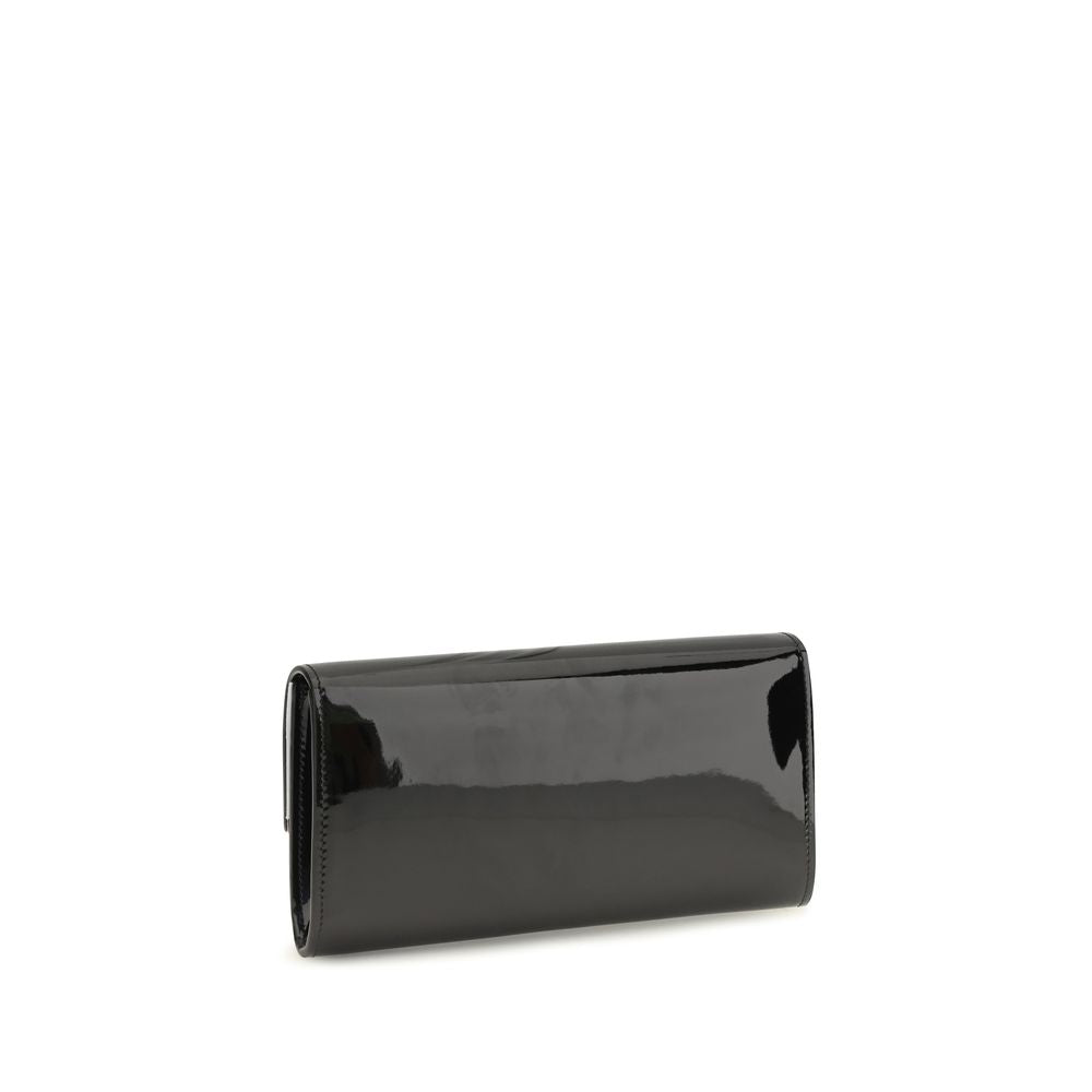 Jimmy Choo Black Calf Leather Bos Taurus Wallet