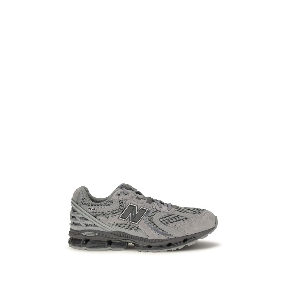 New Balance Gray Fabric Athletic Sneakers