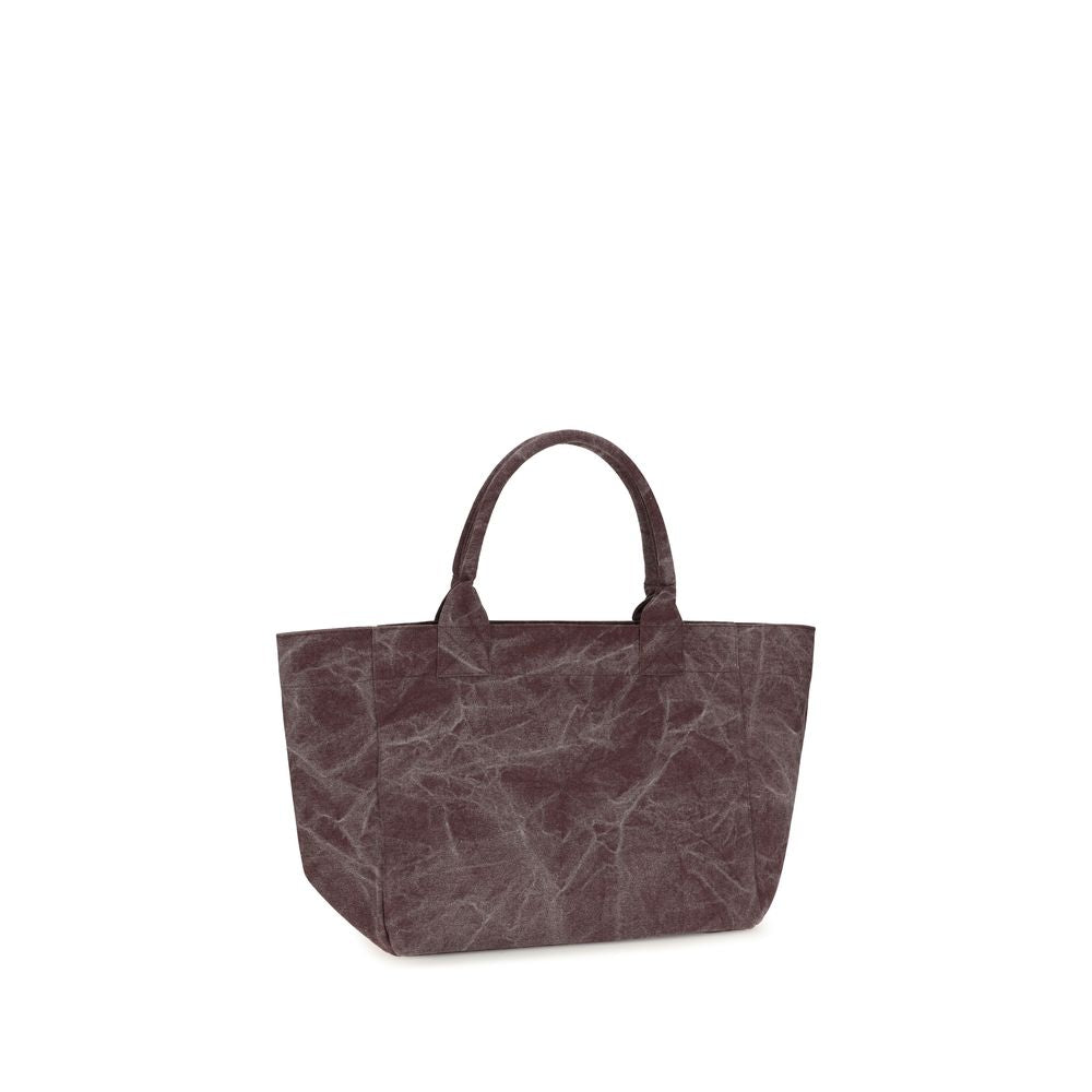 Ganni Bordeaux Cotton Shoulder Bag