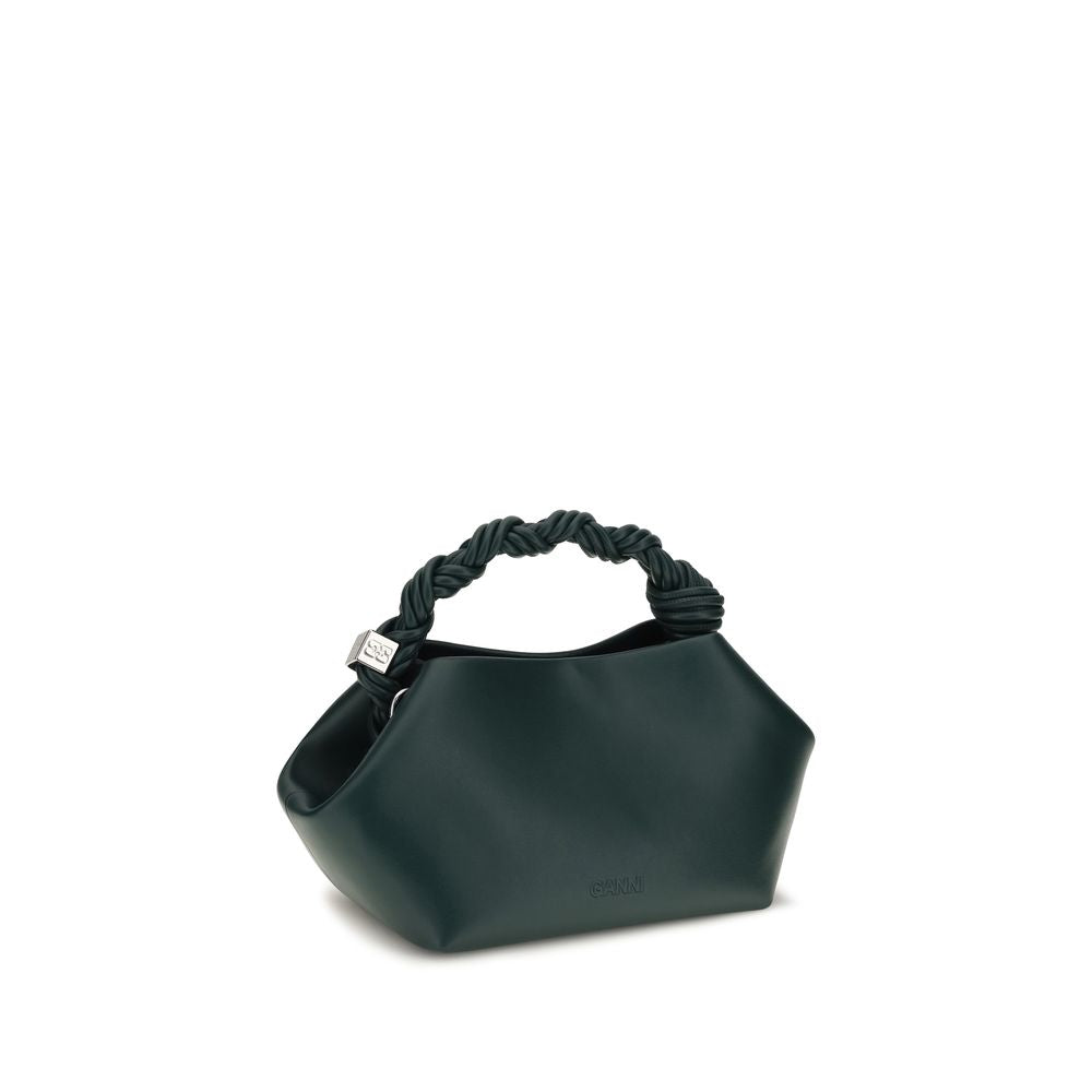 Ganni Bicolor Recycled Leather Shoulder Bag