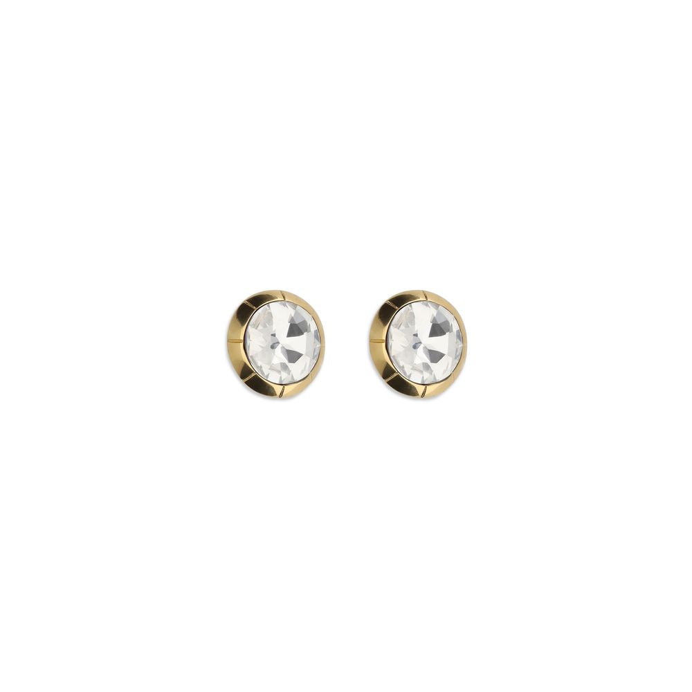 Alessandra Rich Gold Glass Earrings