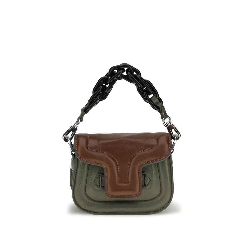 Pierre Hardy Brown Calf Leather Bos Taurus Handbag