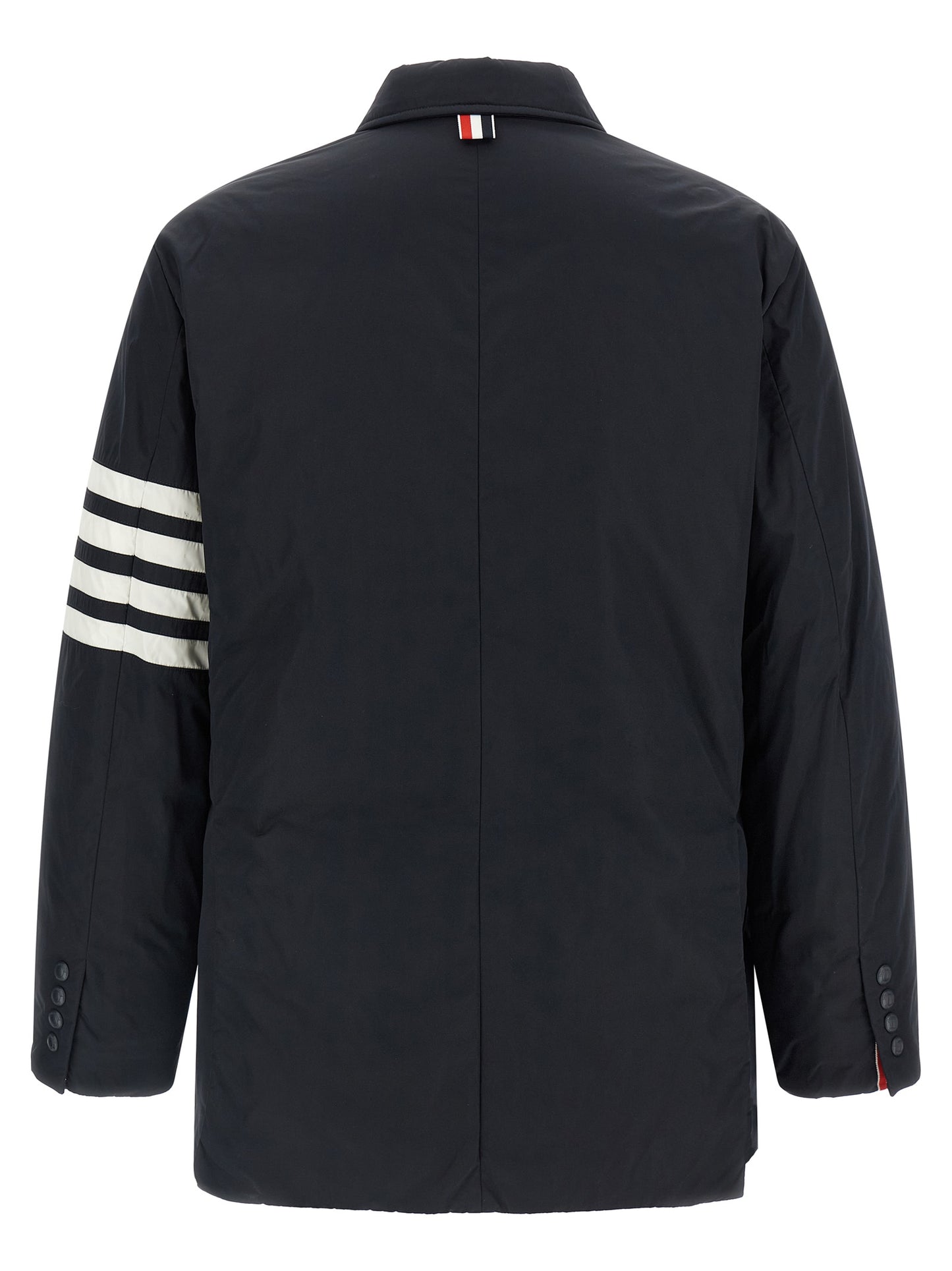Thom Browne Blue Polyester Biker Jacket