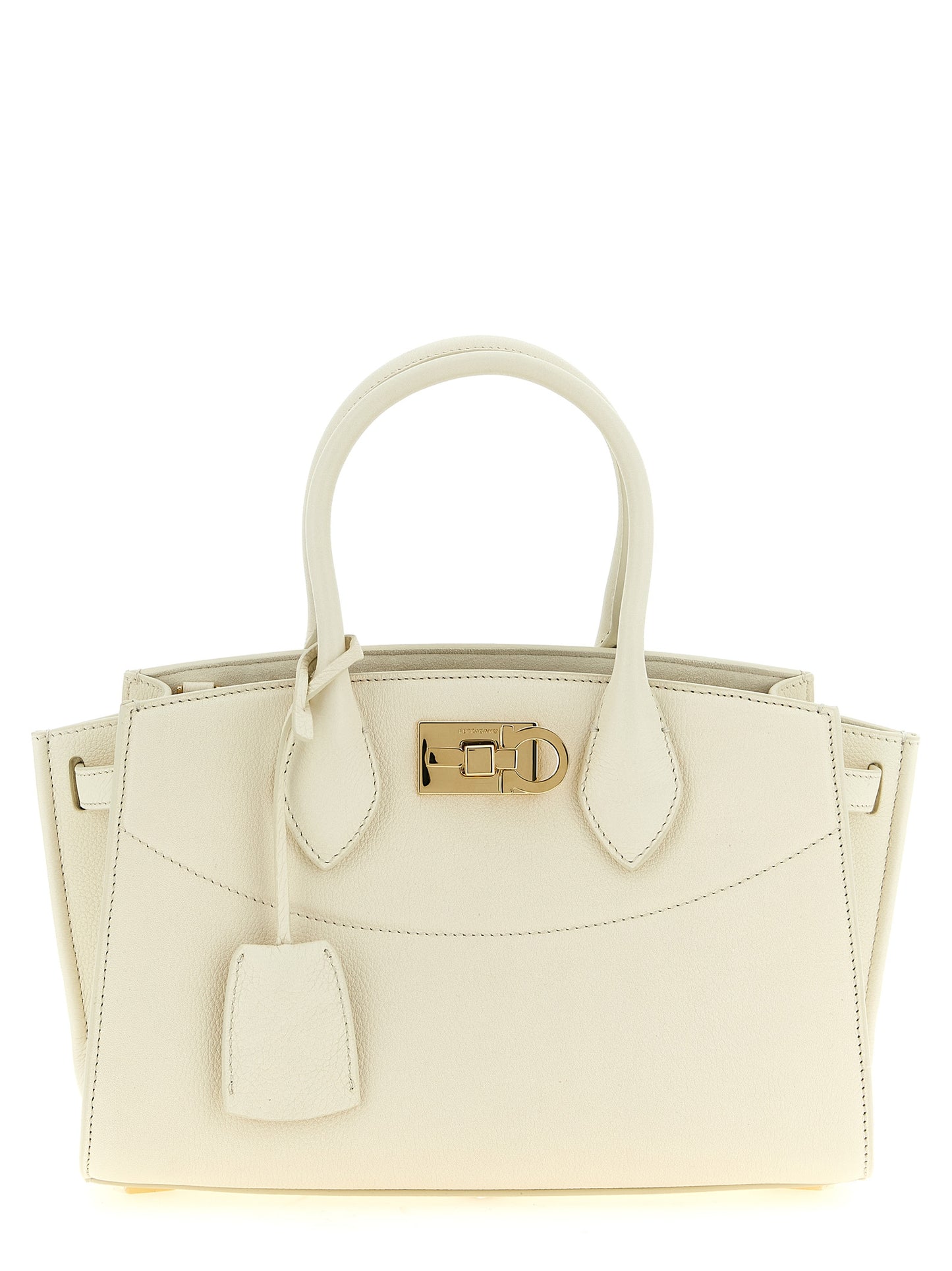 Ferragamo White Calfskin Handbag