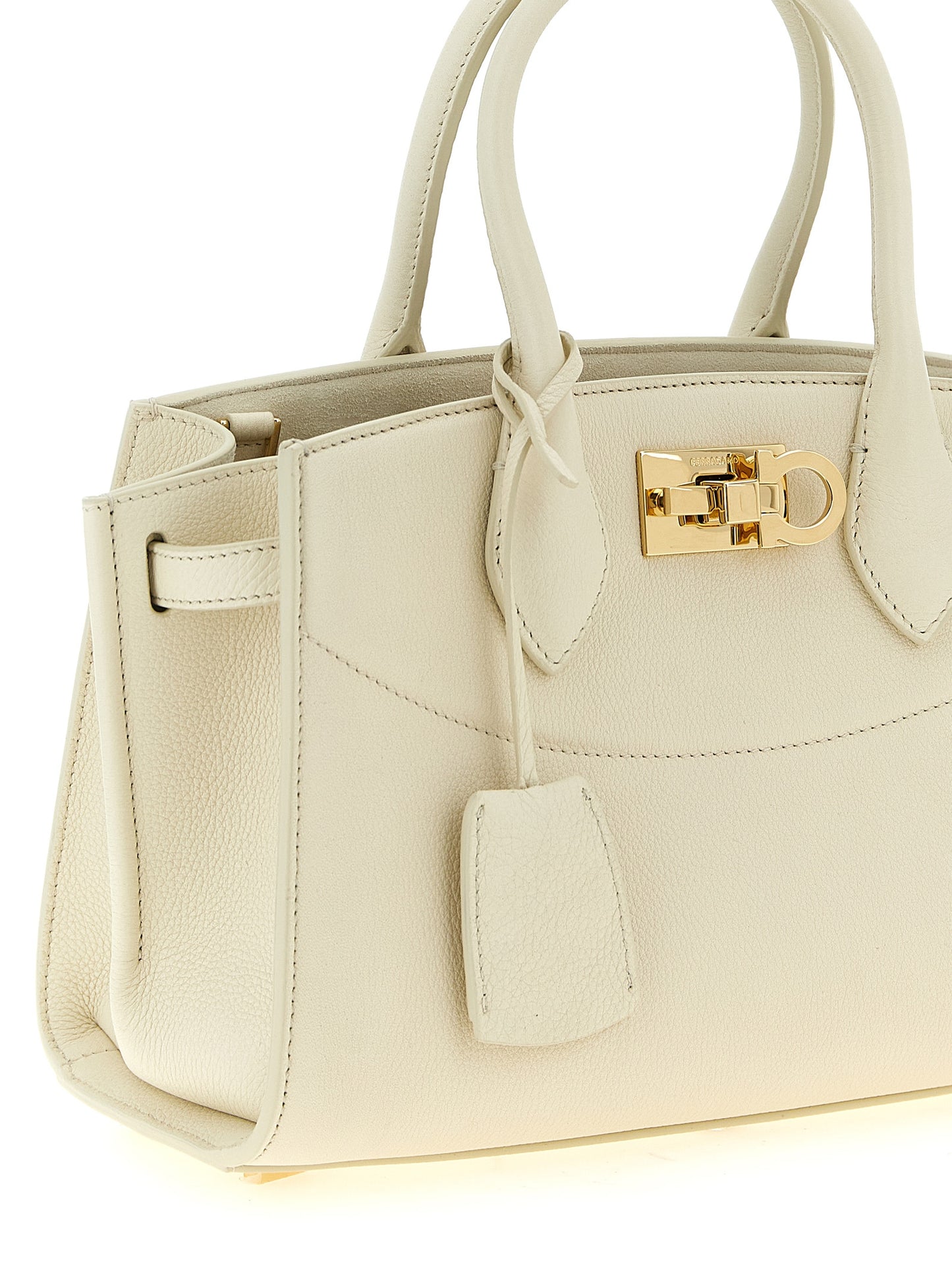 Ferragamo White Calfskin Handbag