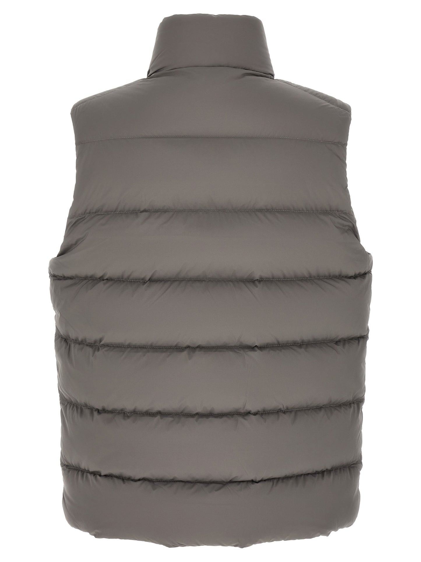 Moncler Gray Polyamide Sleeveless Jacket
