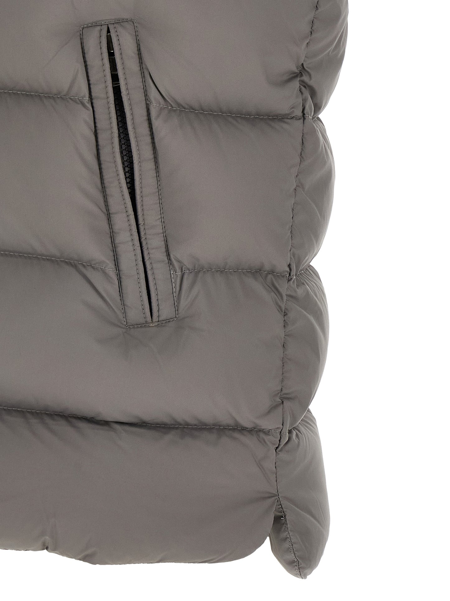Moncler Gray Polyamide Sleeveless Jacket