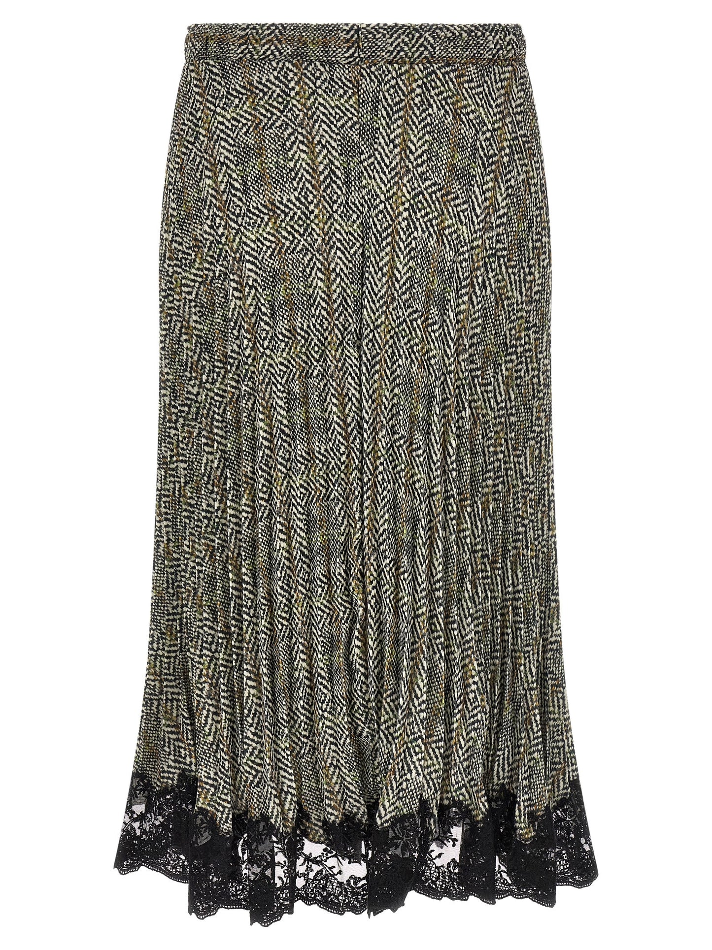 Ermanno Scervino Multicolor Polyester Midi Skirt