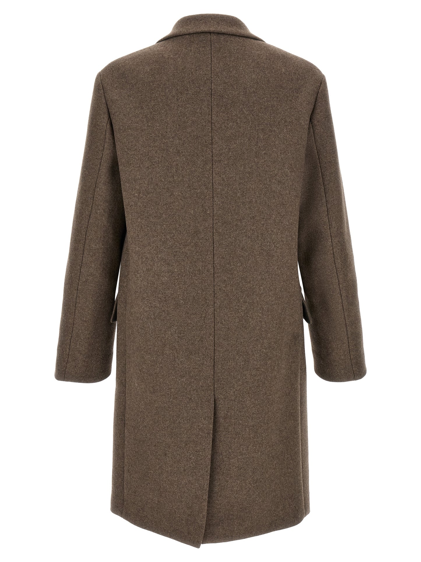 Dries Van Noten Brown Wool Coat