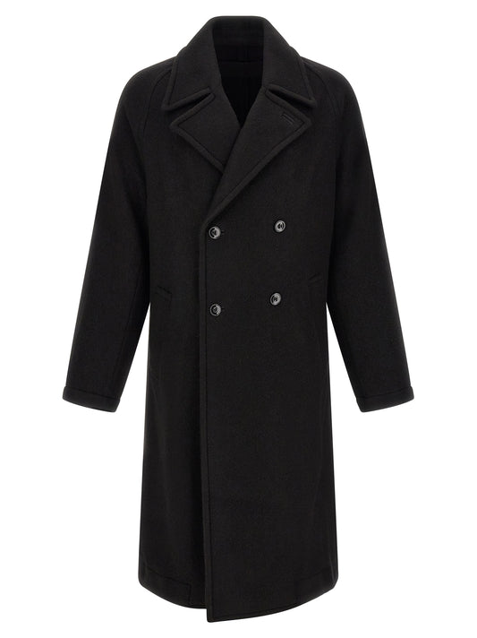Lemaire Black Wool Coat