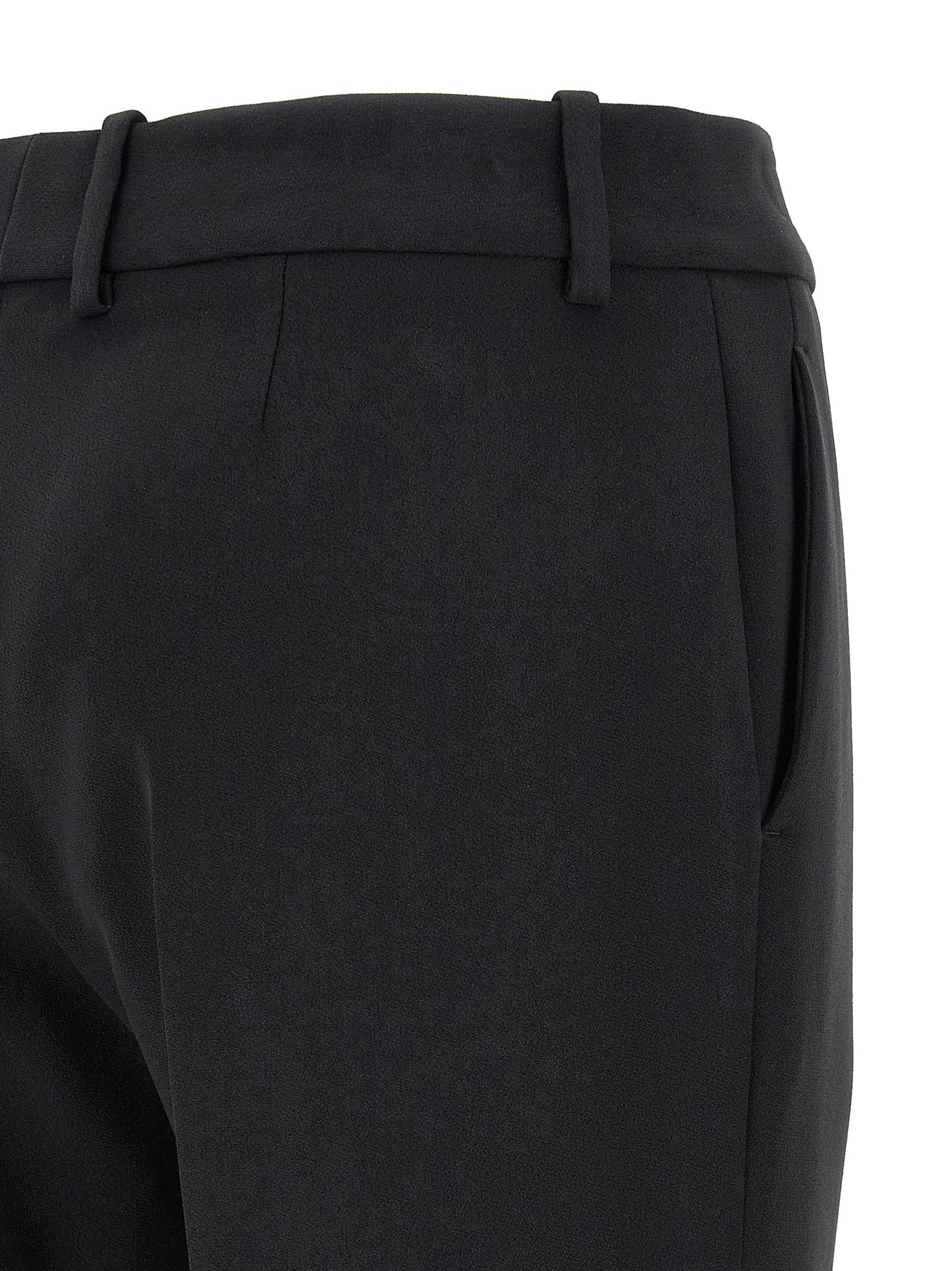 Ermanno Scervino Black Viscose Dress Pants
