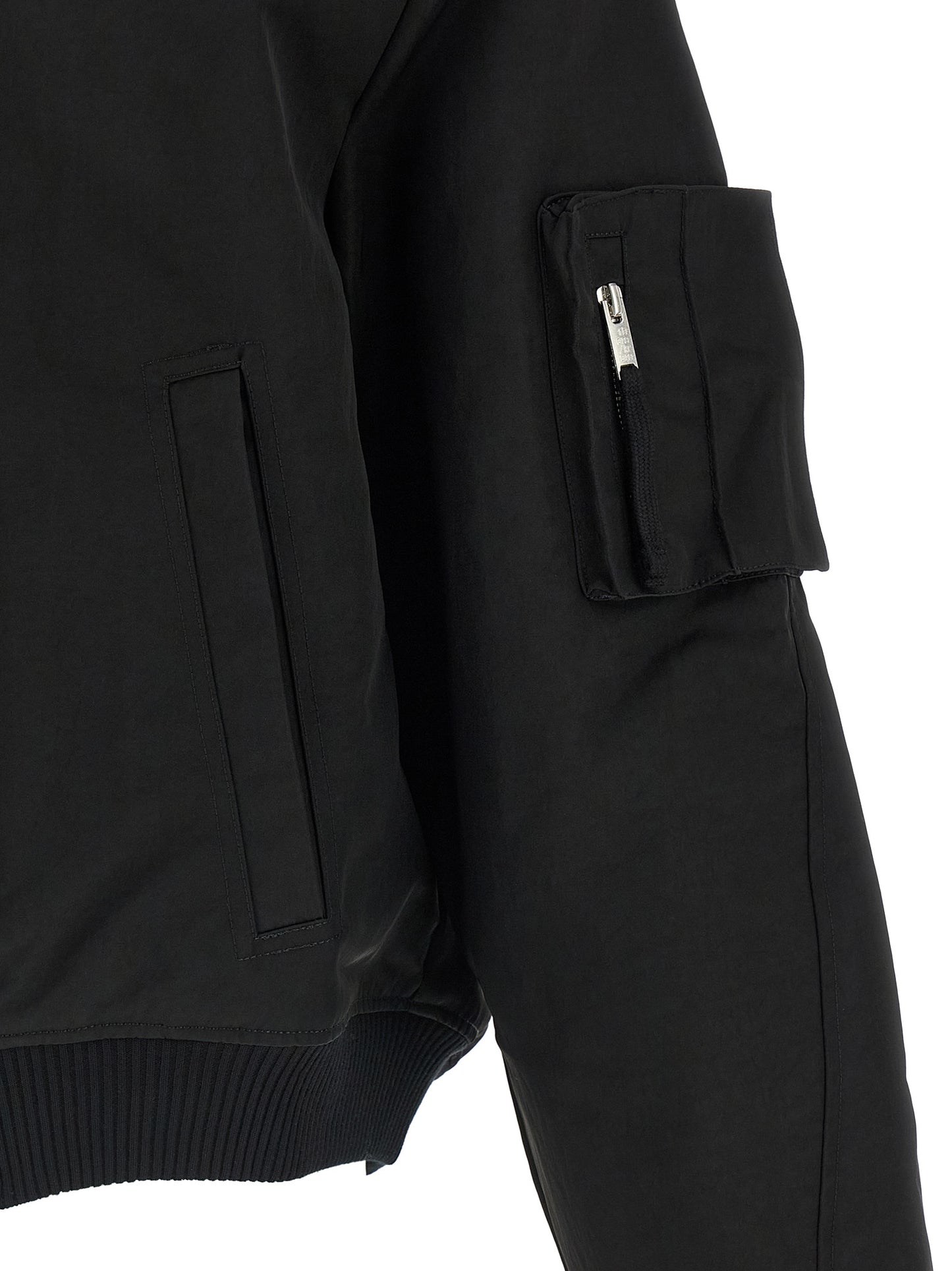 Thom Krom Black Recycled Polyamide Bomber
