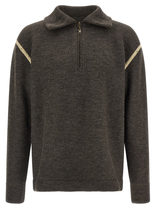 Maison Margiela Gray Wool Cardigan