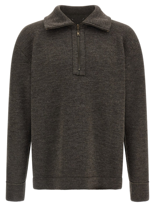 Maison Margiela Gray Wool Cardigan