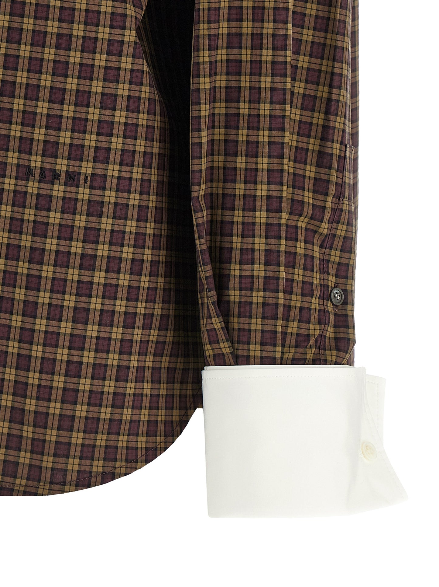 Marni Brown Cotton Blouse