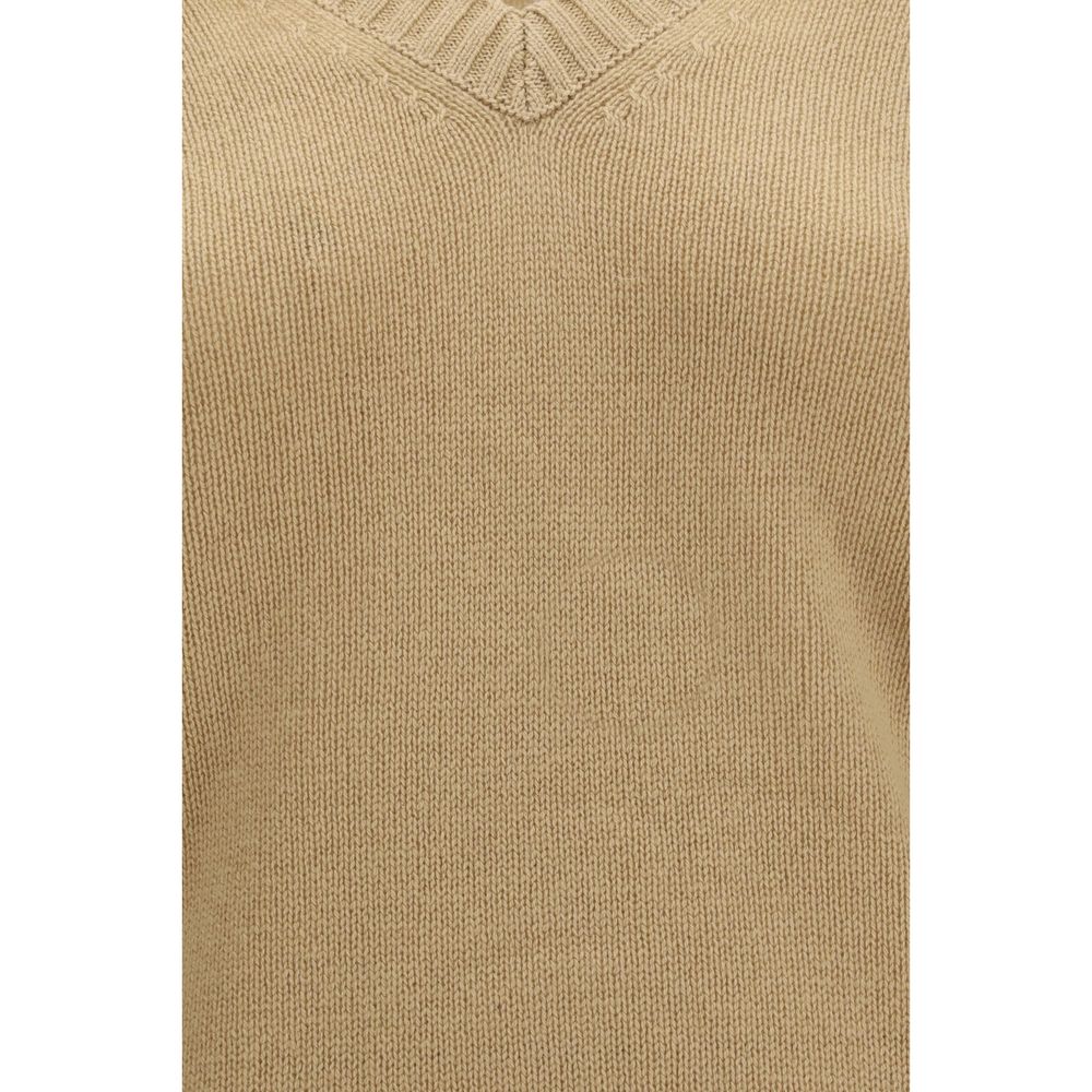 Allude Beige Cashmere Sweater