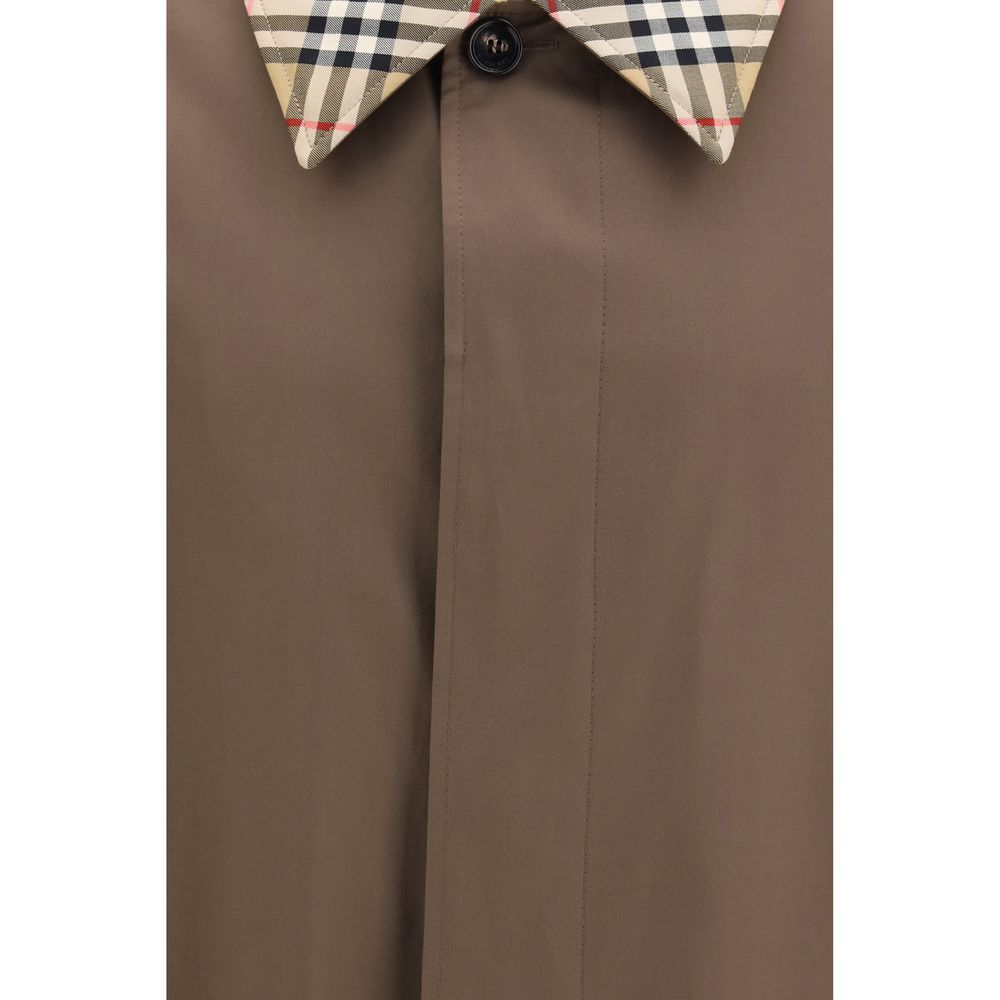 Burberry Brown Cotton Coat