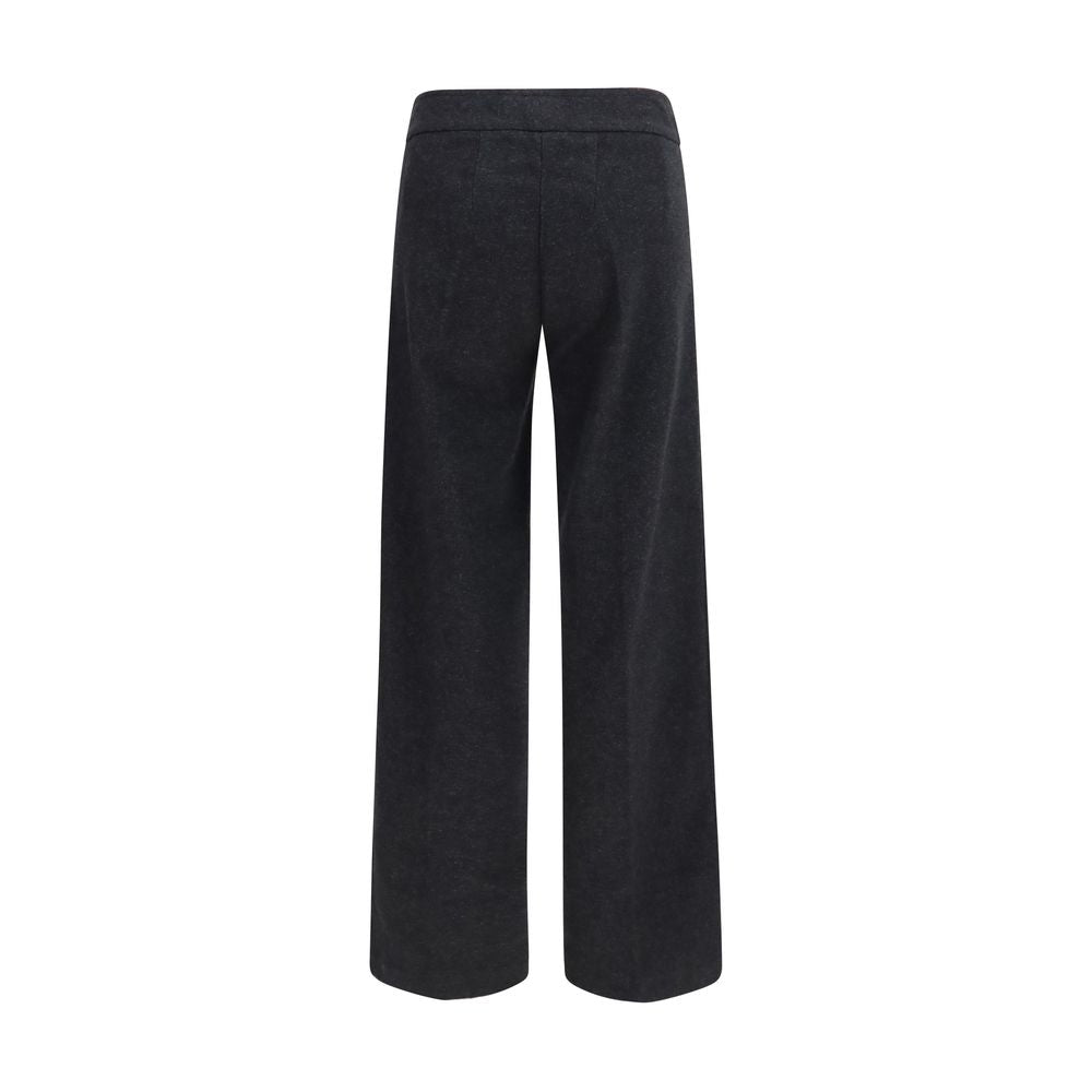 Avenue Montaigne Gray Cotton Casual Pants
