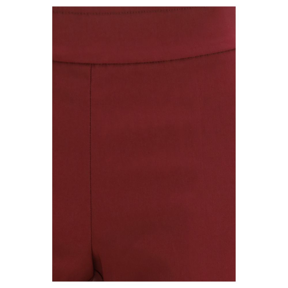 Avenue Montaigne Bordeaux Viscose Casual Pants