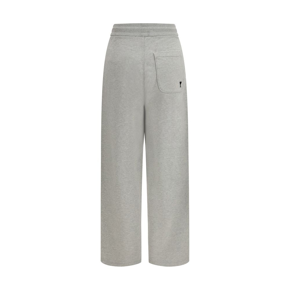 Ami Paris Gray Cotton Sweatsuit