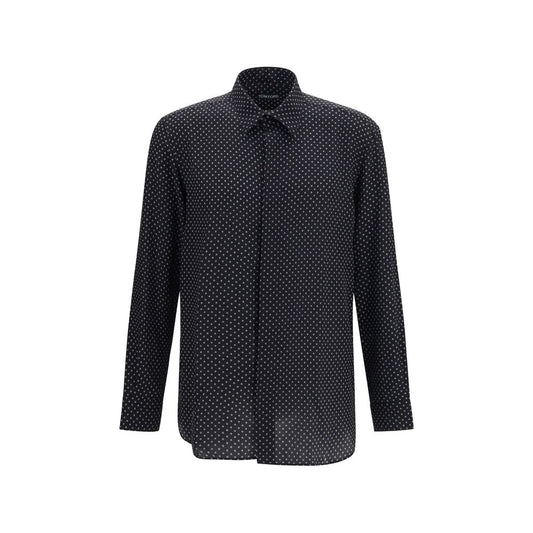 Tom Ford Black Silk Pattern Shirt