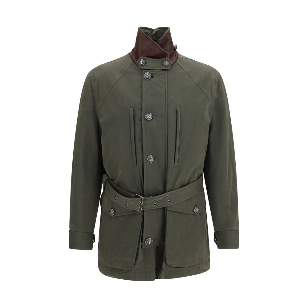 Brunello Cucinelli Bicolor Cotton Full-Length Jacket