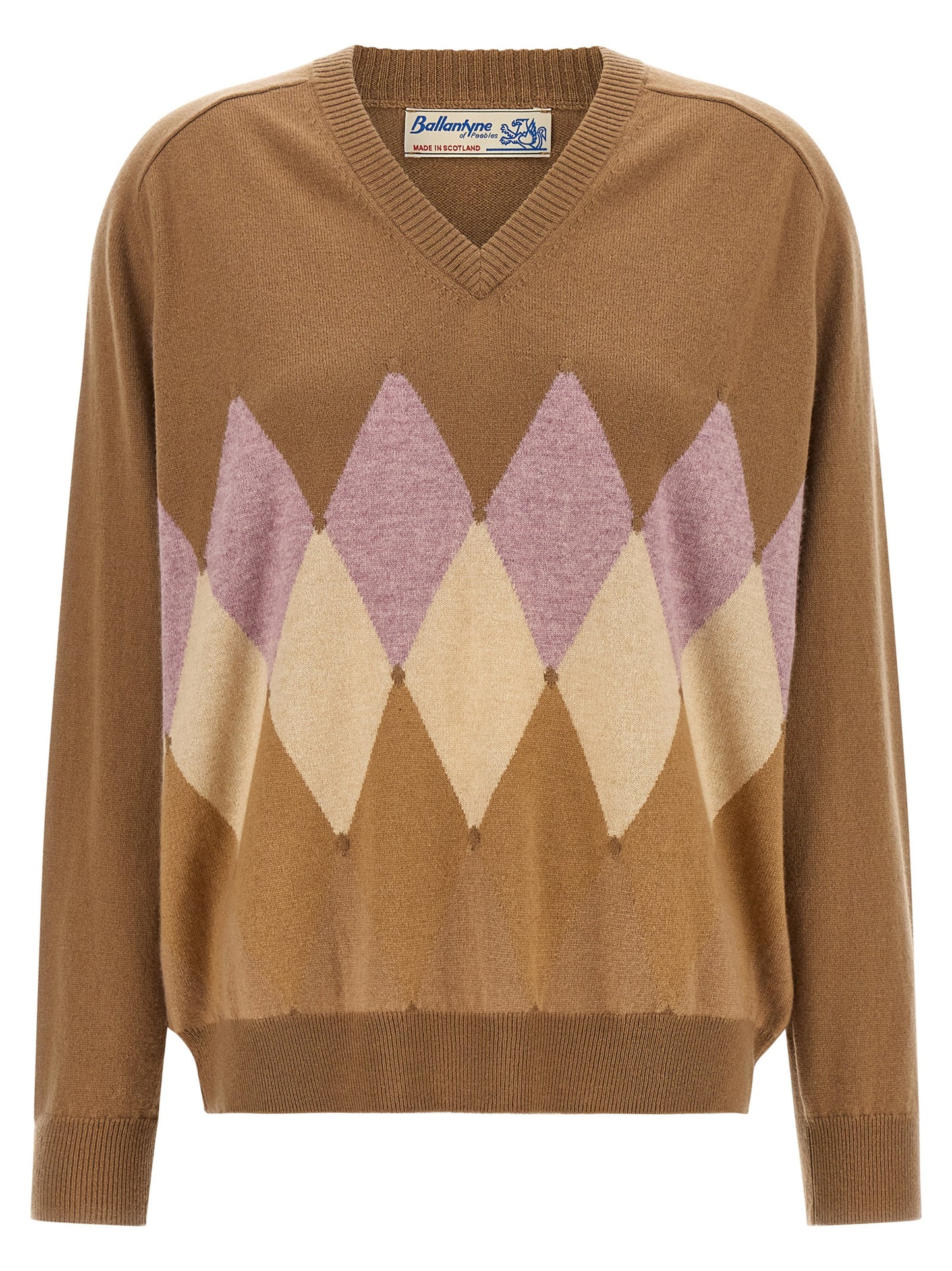 Ballantyne Beige Cashmere Cardigan