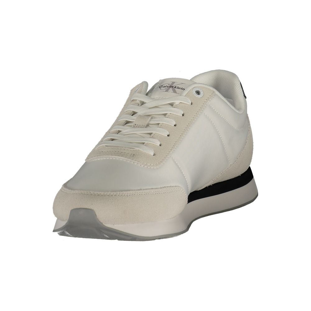 Calvin Klein White Polyester Athletic Sneakers