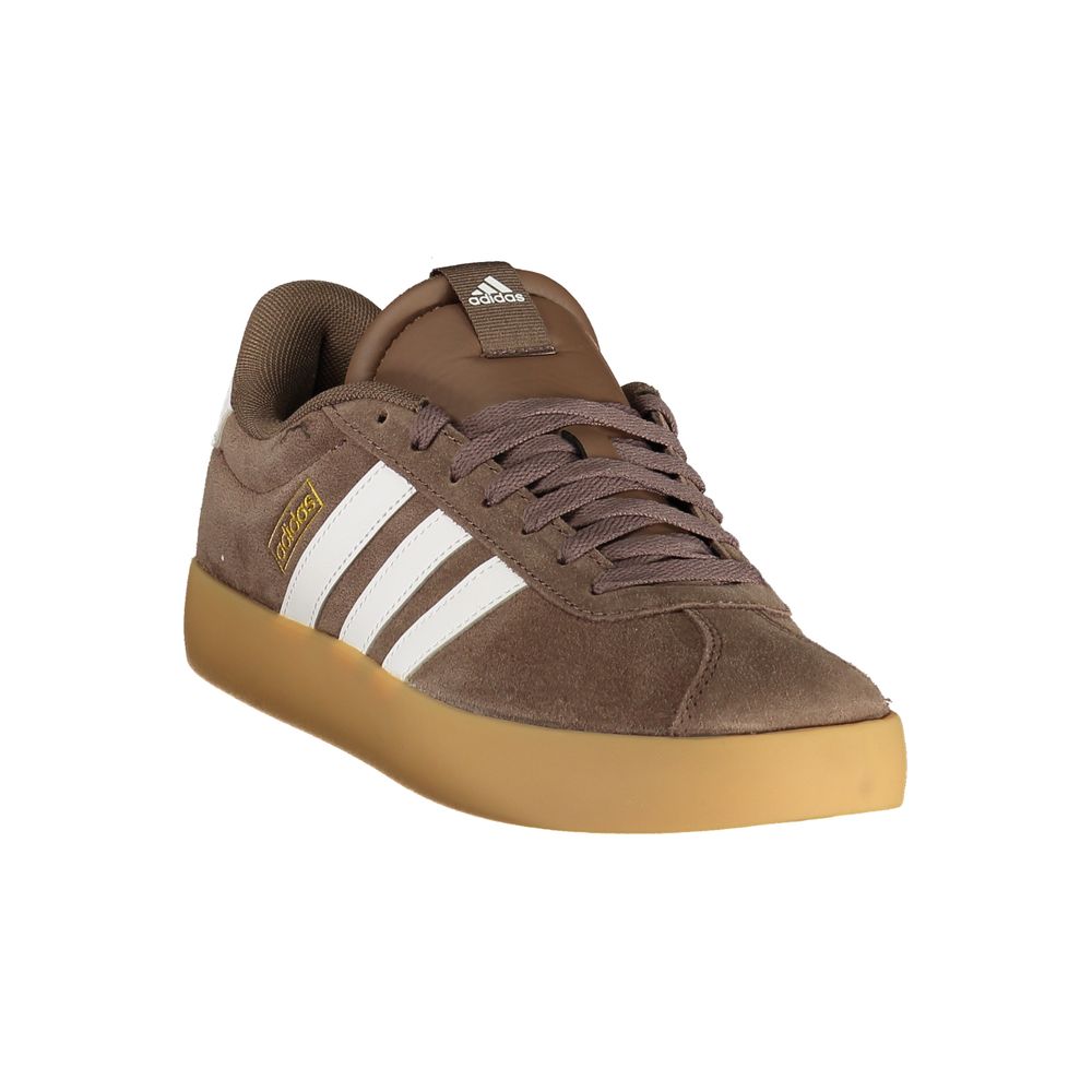 Adidas Brown Polyester Athletic Sneakers