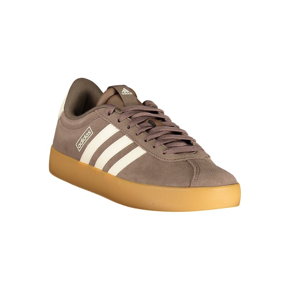 Adidas Brown Polyester Athletic Sneakers