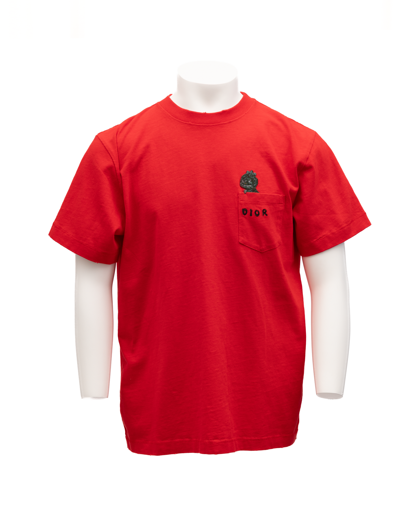 Dior Red Cotton T-Shirts Crew Neck