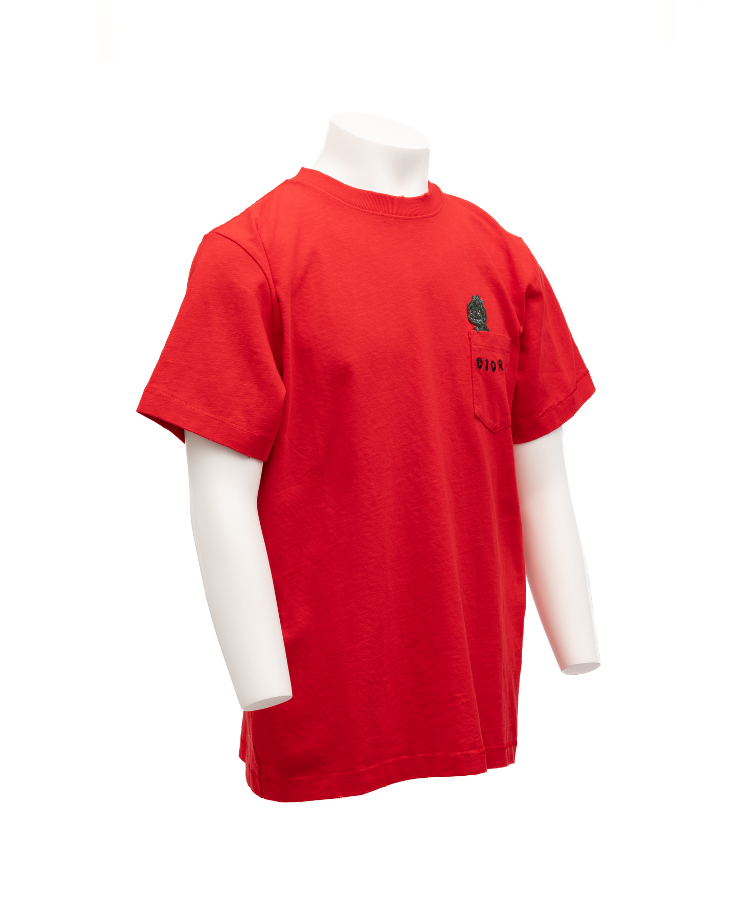 Dior Red Cotton T-Shirts Crew Neck