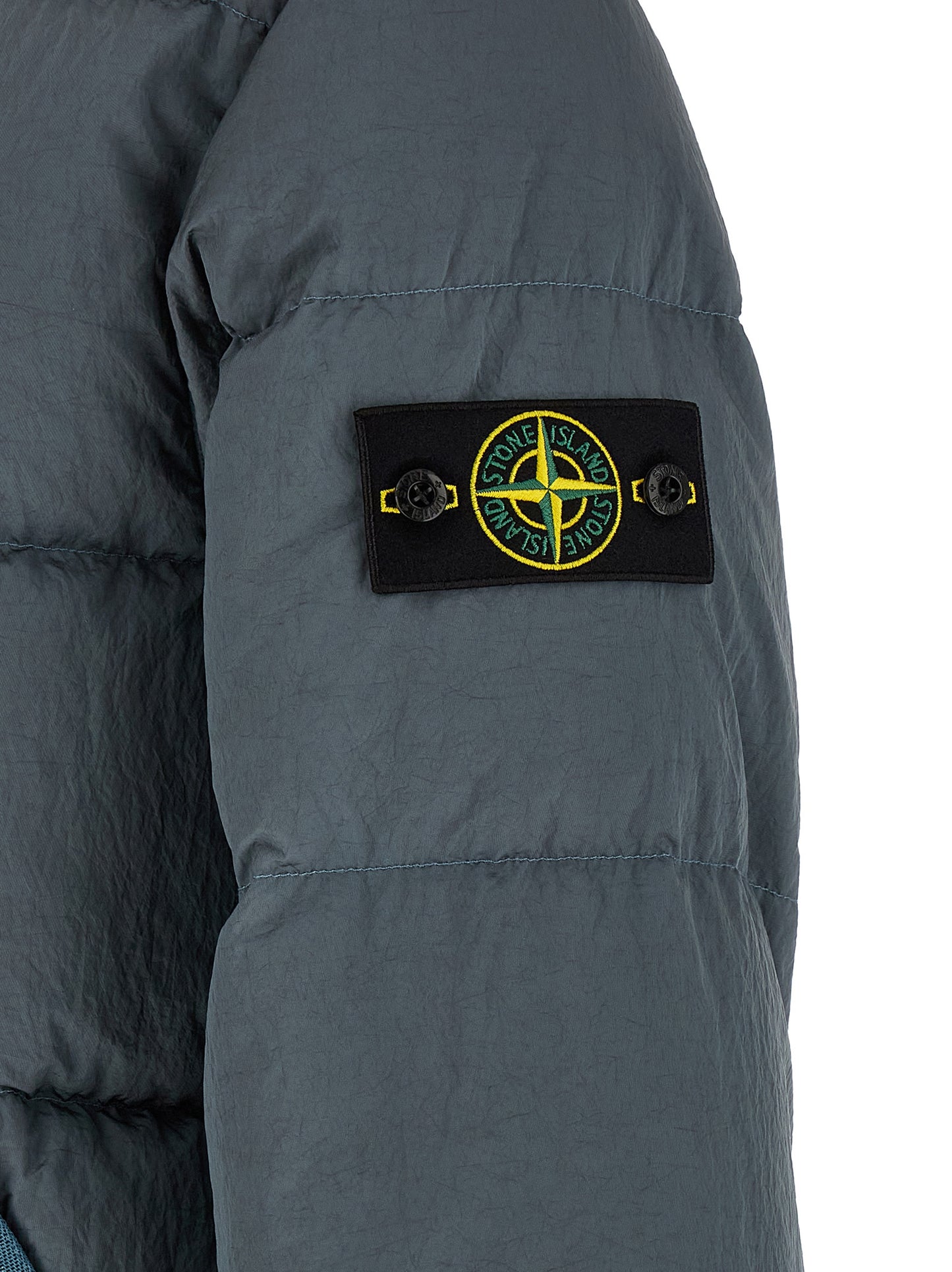 Stone Island Gray Polyamide Full-Length Jacket
