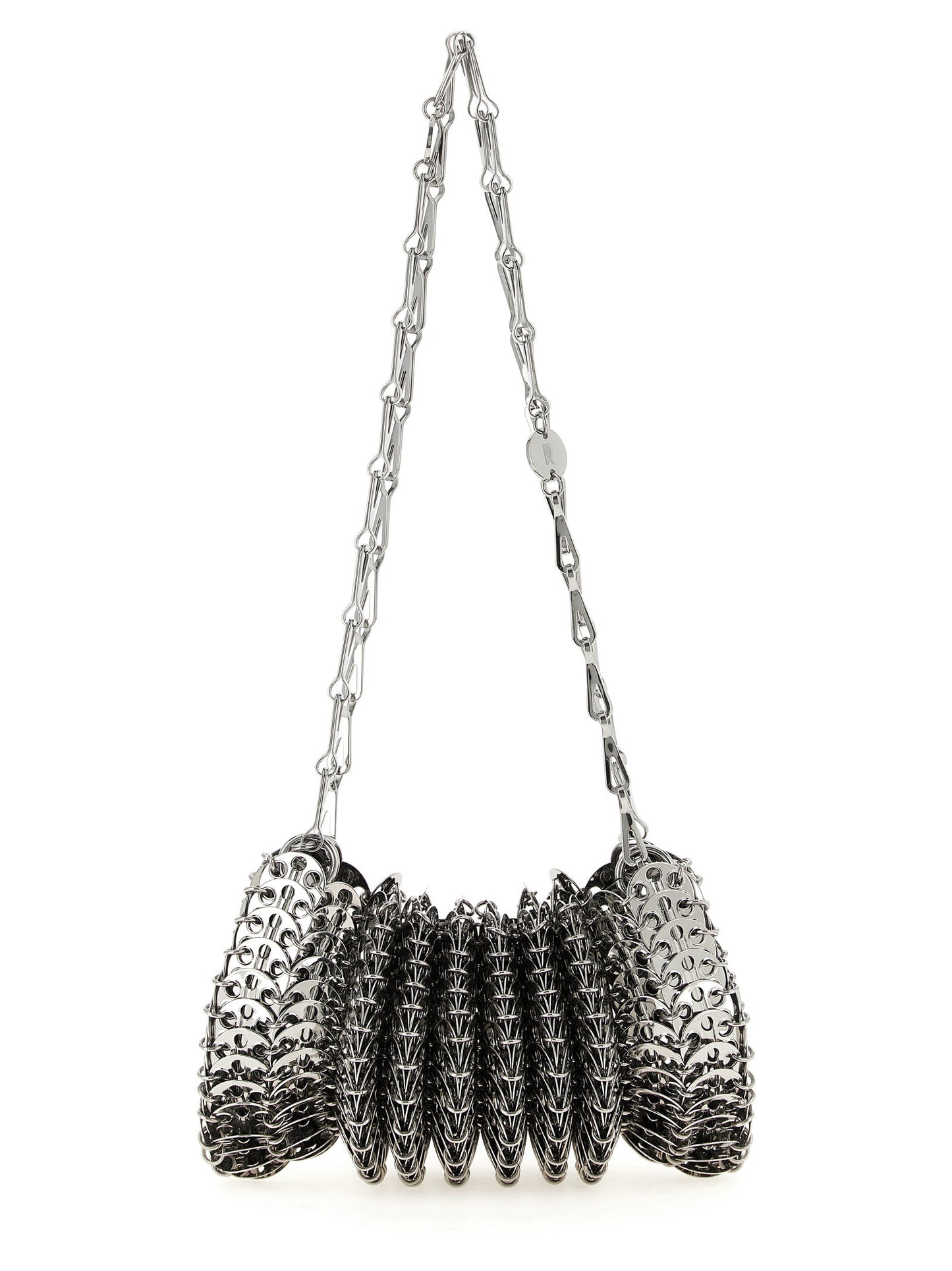 Paco Rabanne Silver Stainless Steel Shoulder Bag